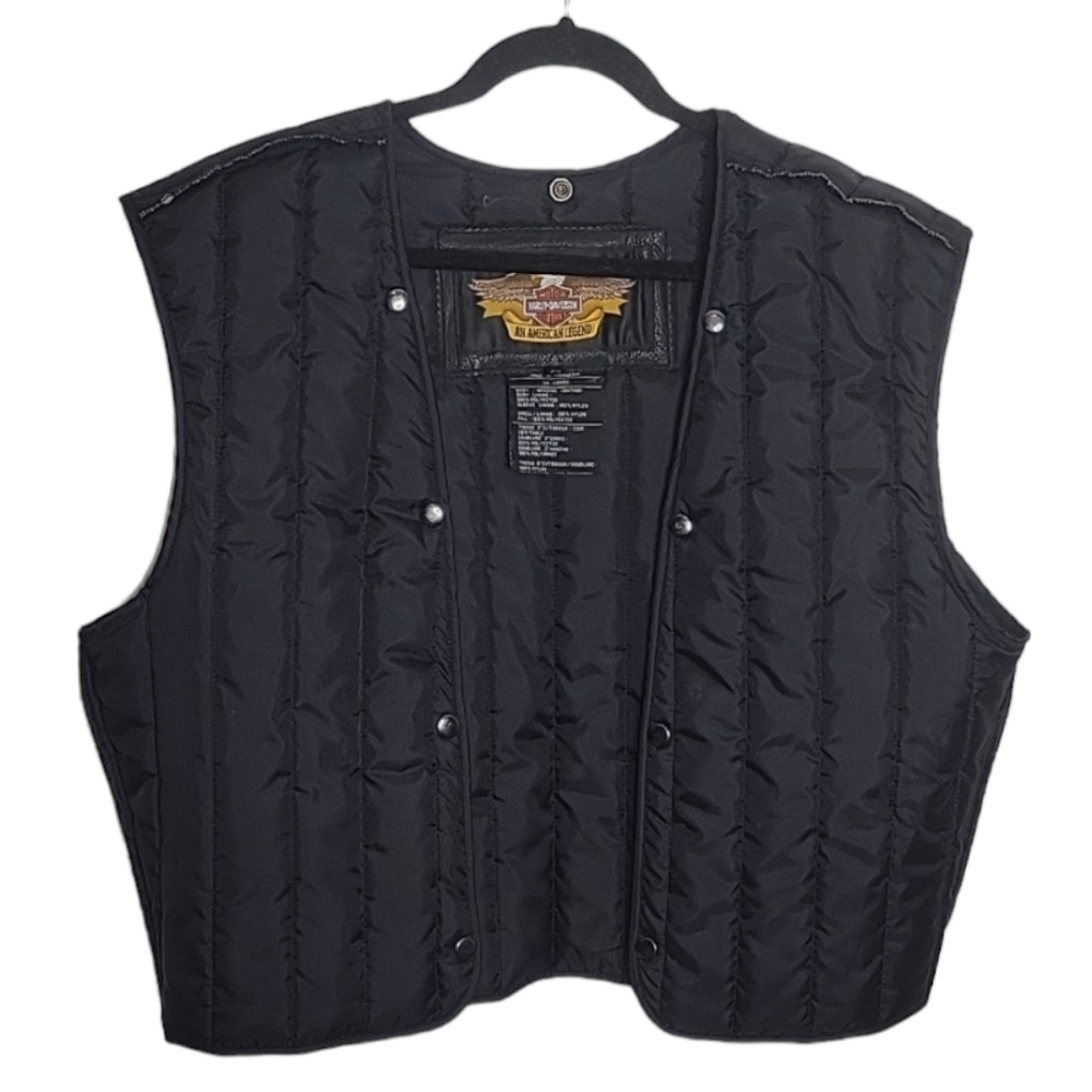 Harley-Davidson Black Quilted Jacked  Liner for a Leather Jacket  Size M